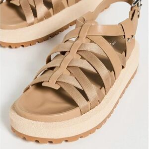 NIB Rag & Bone Park PlatformFisherman  Sandals Color Biscotti Size 10 / 40